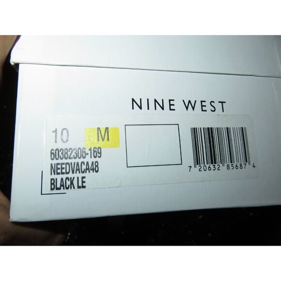 Nine West Red Leather Open Toe caged heels size 10 - Picture 11 of 12